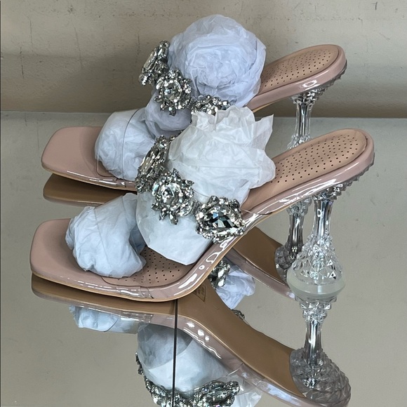 Cinderella Rhinestone Embellished Mule Heel - Picture 4 of 12